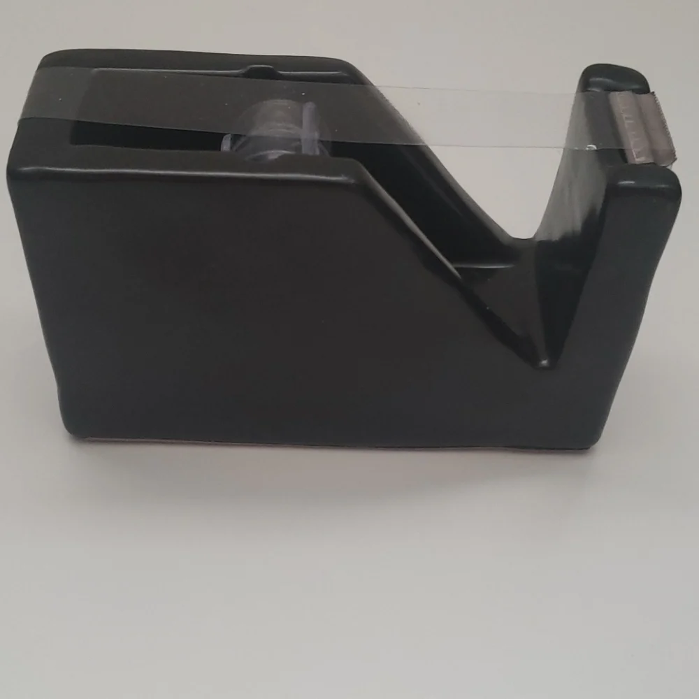 Rae Dunn Black Ceramic Tape Dispenser